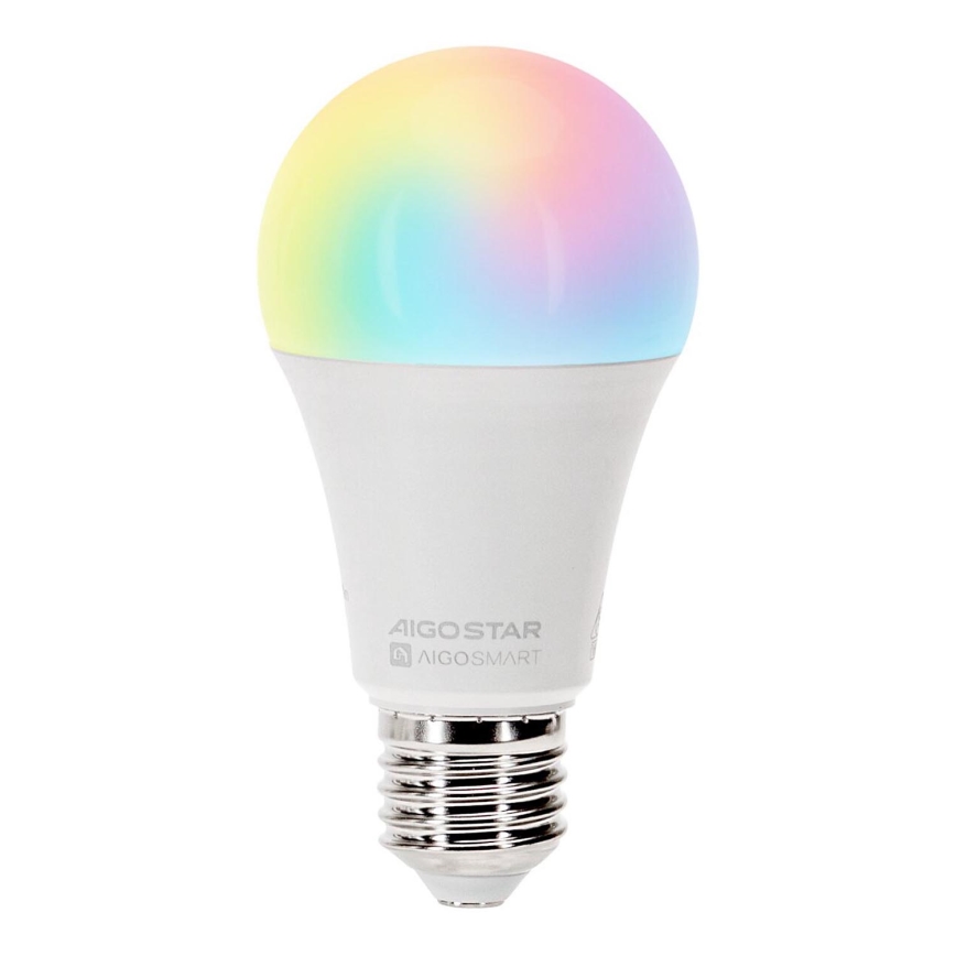LED RGBW Stmievateľná žiarovka A60 E27/15W/230V 2700-6500K Wi-Fi - Aigostar