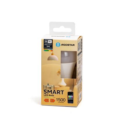LED RGBW Stmievateľná žiarovka A60 E27/15W/230V 2700-6500K Wi-Fi - Aigostar