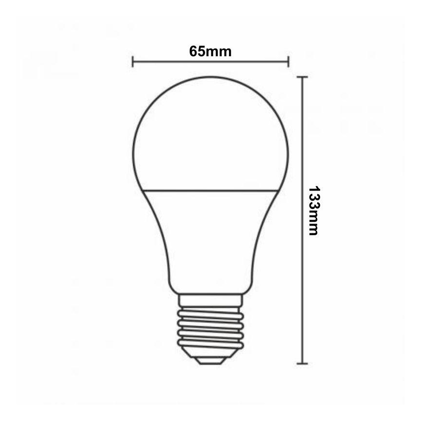 LED RGBW Stmievateľná žiarovka A60 E27/15W/230V 2700-6500K Wi-Fi Tuya