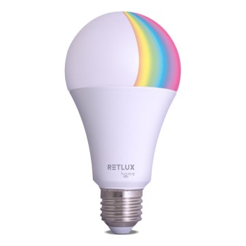 LED RGBW Stmievateľná žiarovka A70 E27/14W/230V 2700-6500K Wi-Fi Tuya