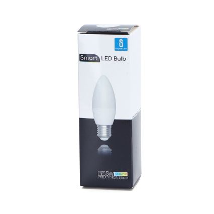 LED RGBW Stmievateľná žiarovka C37 E27/5W/230V 3000-6500K Wi-Fi - Aigostar