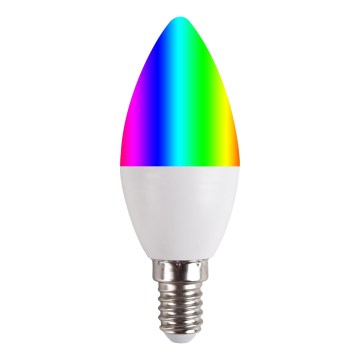 LED RGBW stmievateľná žiarovka E14/5,5W/230V 3000-6500K Wi-Fi Tuya