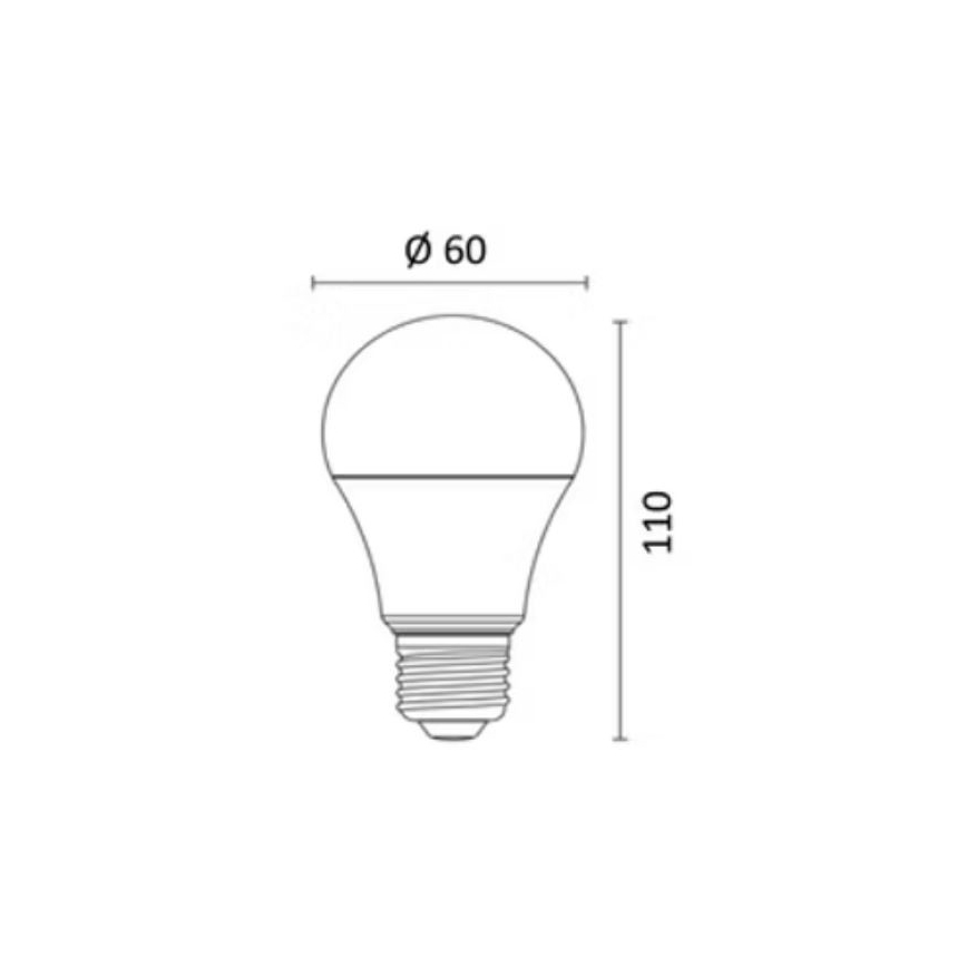 LED RGBW Stmievateľná žiarovka E27/8,5W/230V 3000-6500K Wi-Fi - Reality