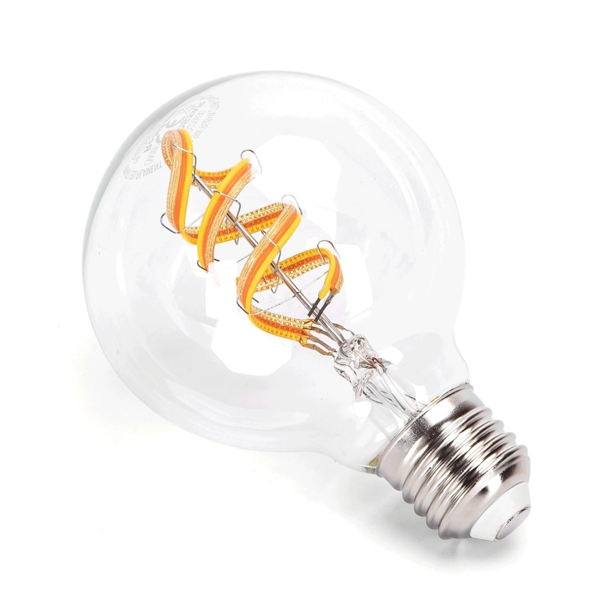 LED RGBW Stmievateľná žiarovka FILAMENT G80 E27/4,9W/230V 2700K Wi-Fi - Aigostar