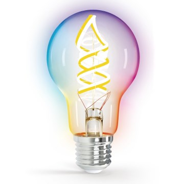 LED RGBW Stmievateľná žiarovka FILAMENT MESH Smart A60 E27/4,9W/230V 2700K - Aigostar