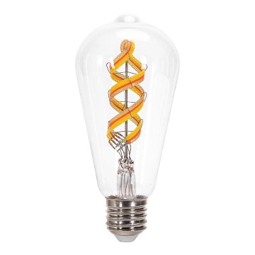 LED RGBW Stmievateľná žiarovka FILAMENT MESH Smart ST64 E27/4,9W/230V 2700K - Aigostar