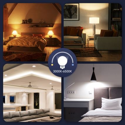 LED RGBW Stmievateľná žiarovka G45 E14/5W/230V 3000-6500K Wi-Fi - Aigostar