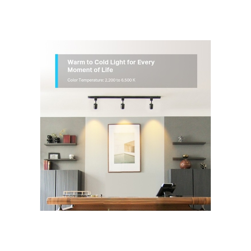 LED RGBW stmievateľná žiarovka GU10/3,7W/230V 2200-6500K Wi-Fi - TP-Link