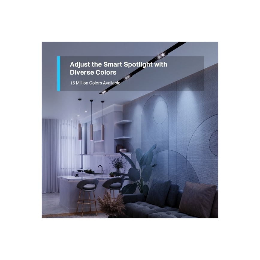 LED RGBW stmievateľná žiarovka GU10/3,7W/230V 2200-6500K Wi-Fi - TP-Link