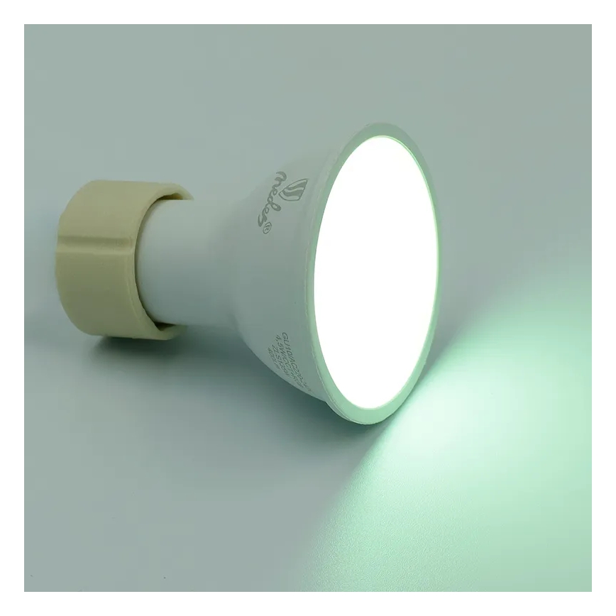 LED RGBW Stmievateľná žiarovka GU10/4,5W/230V 2700-6500K Wi-Fi Tuya