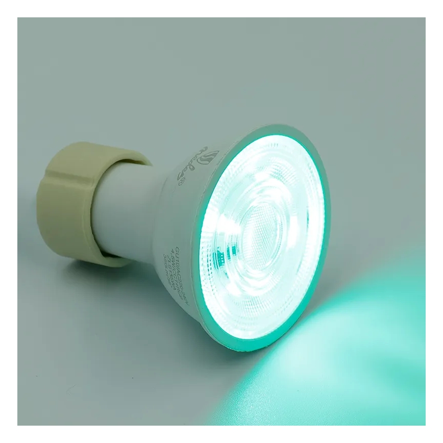 LED RGBW Stmievateľná žiarovka GU10/4,5W/230V 2700-6500K Wi-Fi Tuya