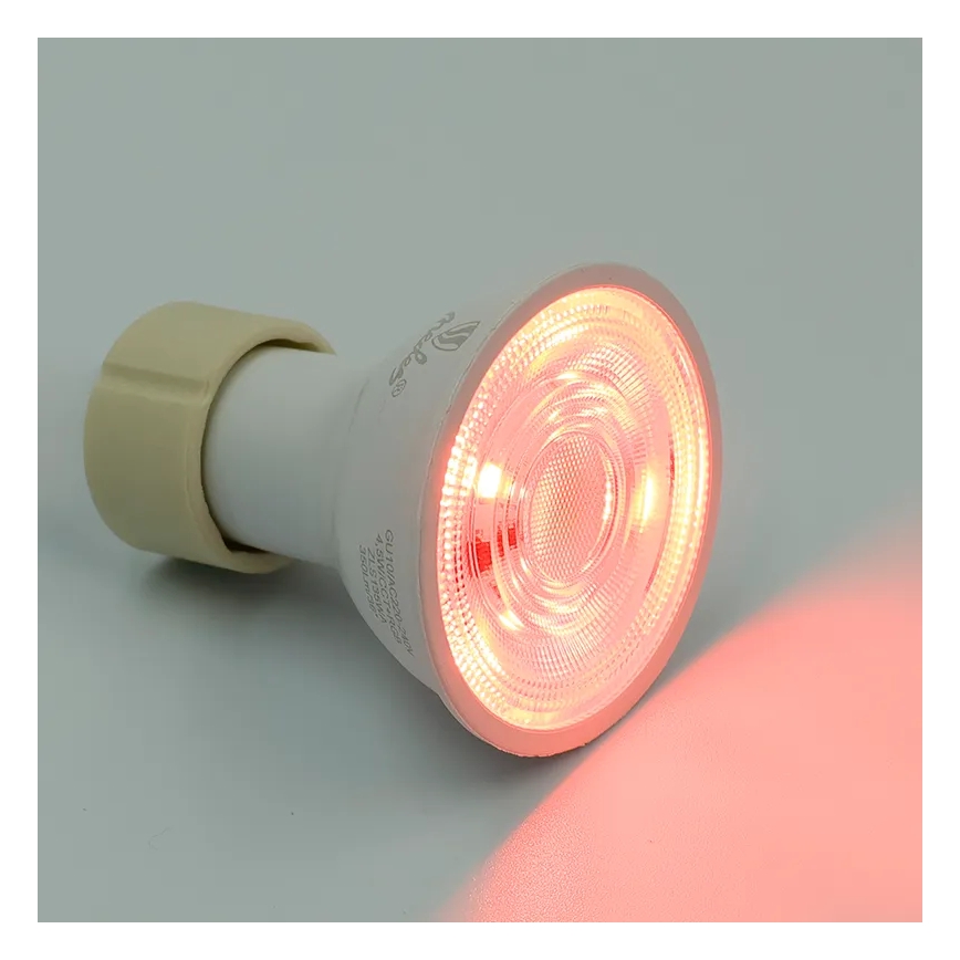 LED RGBW Stmievateľná žiarovka GU10/4,5W/230V 2700-6500K Wi-Fi Tuya