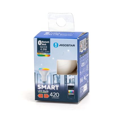 LED RGBW Stmievateľná žiarovka GU10/4,9W/230V 2700-6500K - Aigostar