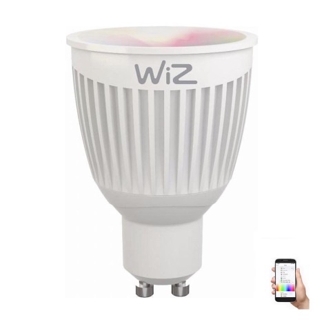 LED RGBW Stmievateľná žiarovka GU10/6,5W/230V 2200-6500K Wi-Fi - WiZ