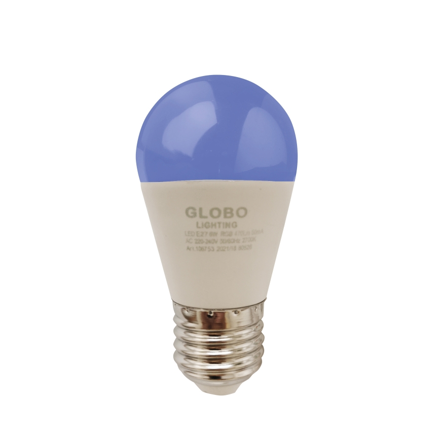LED RGBW Stmievateľná žiarovka E27/6W/230V 3000K + diaľkové ovládanie - Globo