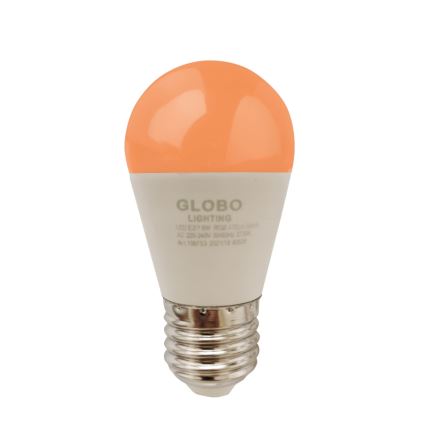 LED RGBW Stmievateľná žiarovka E27/6W/230V 3000K + diaľkové ovládanie - Globo
