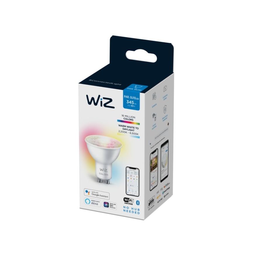 LED RGBW Stmievateľná žiarovka PAR16 GU10/4,7W/230V 2200-6500K CRI 90 Wi-Fi - WiZ