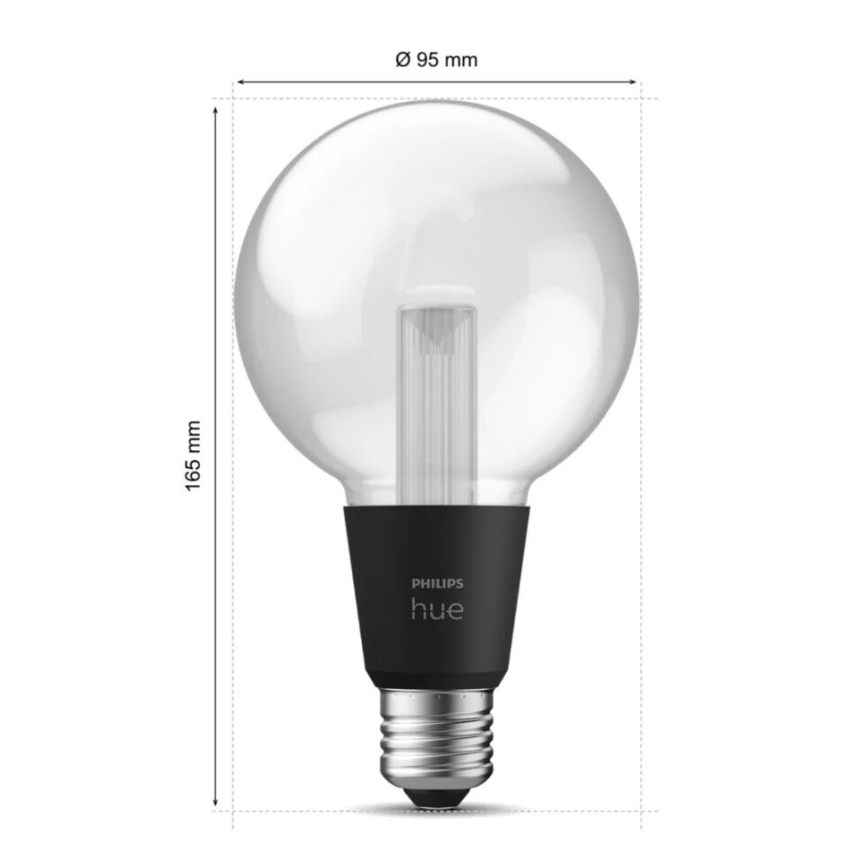 LED RGBW Stmievateľná žiarovka Philips Hue White And Color Ambiance E27/6,8W/230V 2000-6500K