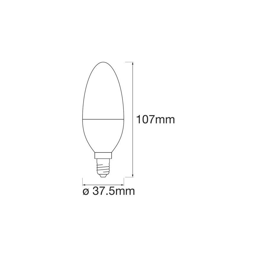 LED RGBW Stmievateľná žiarovka SMART+ E14/5W/230V 2700K-6500K Wi-Fi - Ledvance