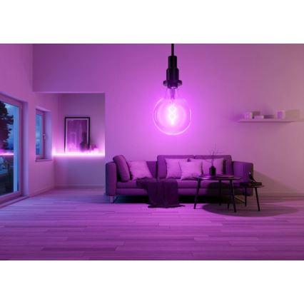 LED RGBW Stmievateľná žiarovka SMART+ FILAMENT E27/4,8W/230V 2700-6500K Wi-Fi - Ledvance