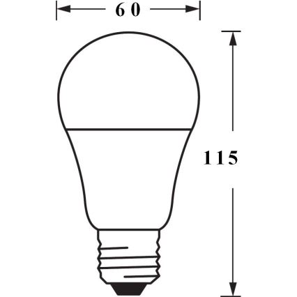 LED RGBW Stmievateľná žiarovka SMART+ E27/9,5W/230V 2700K-6500K Wi-Fi - Ledvance