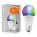 LED RGBW Stmievateľná žiarovka SMART+ E27/9,5W/230V 2700K-6500K Wi-Fi - Ledvance