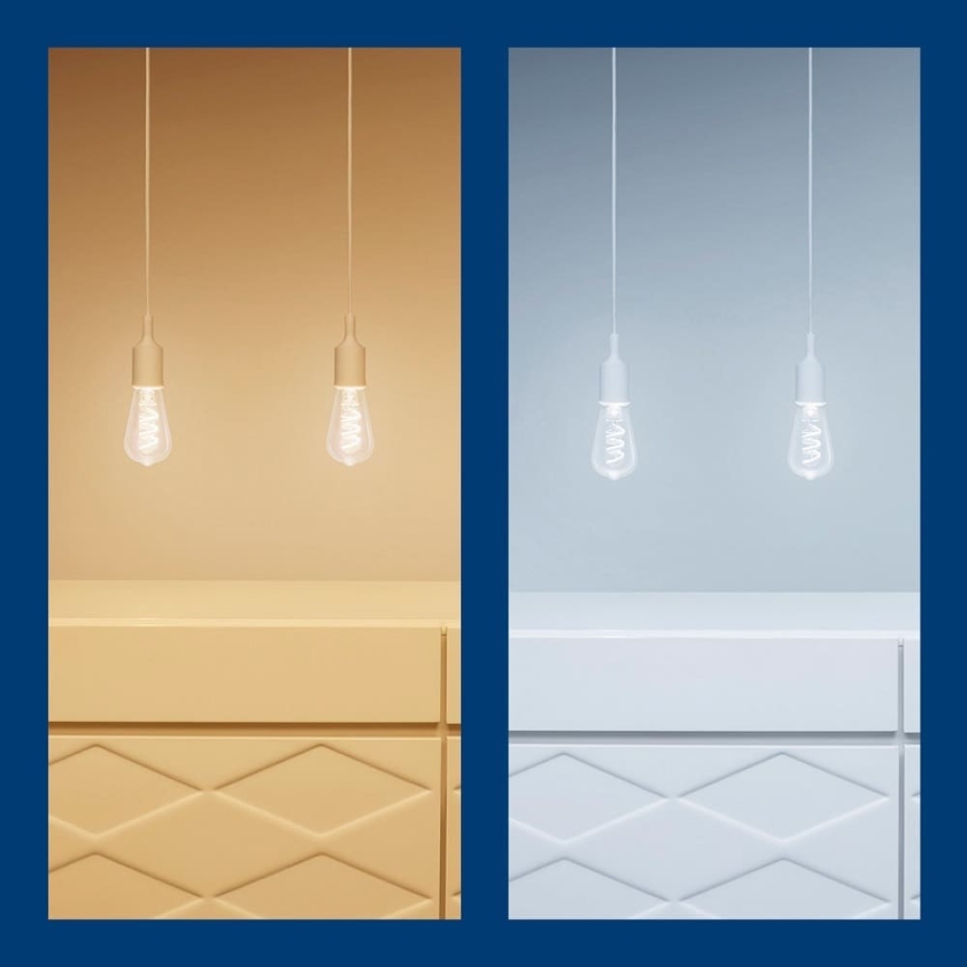 LED RGBW Stmievateľná žiarovka ST64 E27/6,3W/230V 2200-6500K Wi-Fi - WiZ