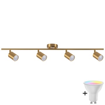 LED RGBW stmievateľné bodové svietidlo GOLDI 4xGU10/6,5W/230V 2700-6500K Wi-Fi zlaté