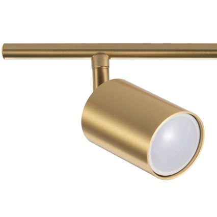 LED RGBW Stmievateľné bodové svietidlo GOLDIE 4xGU10/4,8W/230V 3000K zlaté + diaľkové ovládanie