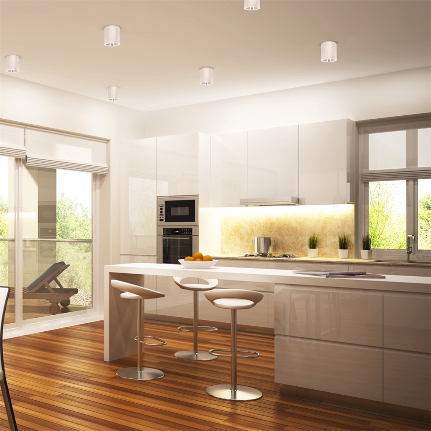 LED RGBW stmievateľné bodové svietidlo JUPITER 1xE27/6,5W/230V 2700-6500K Wi-Fi pr. 13 cm biela