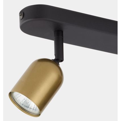 LED RGBW Stmievateľné bodové svietidlo TOP 2xGU10/6,5W/230V 2700-6500K zlatá/čierna
