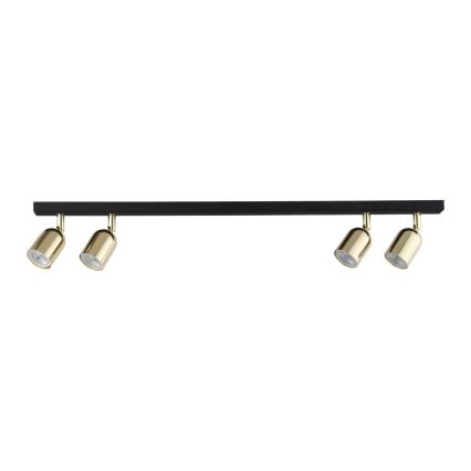 LED RGBW stmievateľné bodové svietidlo TOP 4xGU10/6,5W/230V 2700-6500K čierna/zlatá