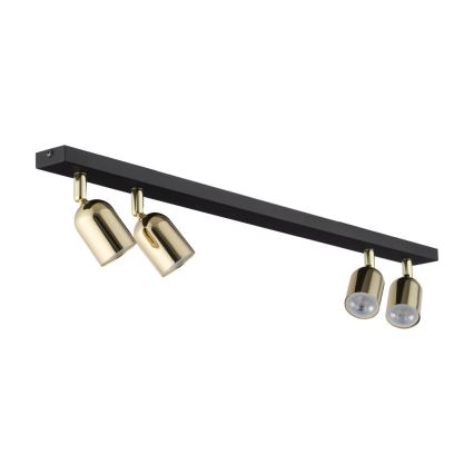 LED RGBW stmievateľné bodové svietidlo TOP 4xGU10/6,5W/230V 2700-6500K čierna/zlatá
