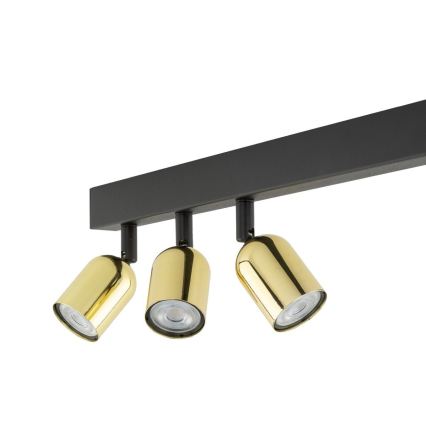 LED RGBW stmievateľné bodové svietidlo TOP 4xGU10/6,5W/230V 2700-6500K čierna/zlatá