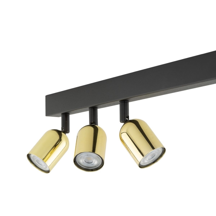 LED RGBW stmievateľné bodové svietidlo TOP 4xGU10/6,5W/230V 2700-6500K čierna/zlatá