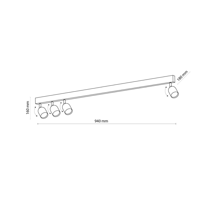 LED RGBW stmievateľné bodové svietidlo TOP 4xGU10/6,5W/230V 2700-6500K čierna/zlatá