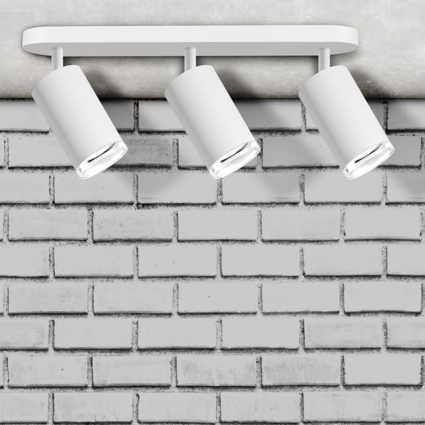 LED RGBW Stmievateľné kúpeľňové bodové svetlo TURYN 3xGU10/6,5W/230V 2700-6500K Wi-Fi IP44 biele