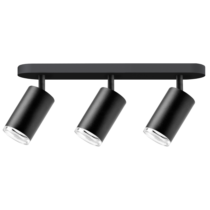 LED RGBW Stmievateľné kúpeľňové bodové svetlo TURYN 3xGU10/6,5W/230V 2700-6500K Wi-Fi IP44 čierna