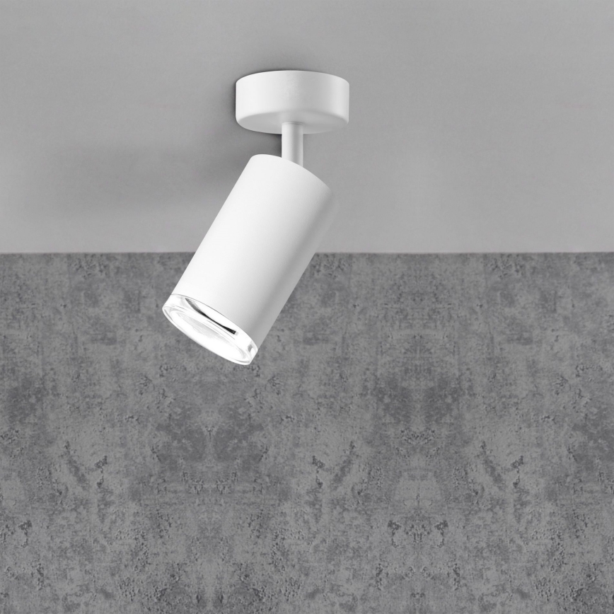 LED RGBW Stmievateľné kúpeľňové bodové svietidlo TURYN 1xGU10/4,8W/230V 3000K IP44 biela + diaľkové ovládanie