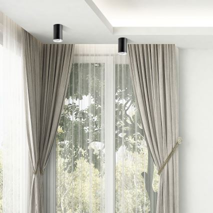 LED RGBW Stmievateľné kúpeľňové bodové svietidlo TURYN 1xGU10/6,5W/230V 2700-6500K Wi-Fi IP44 čierna