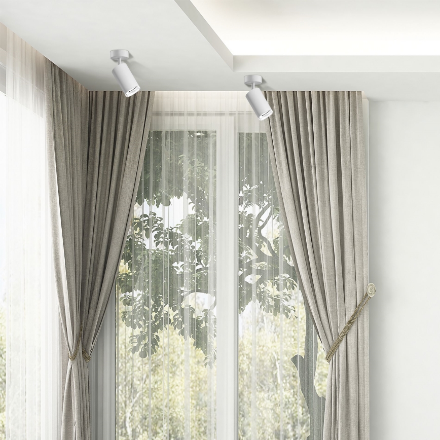 LED RGBW Stmievateľné kúpeľňové bodové svietidlo TURYN 1xGU10/6W/230V 3000K IP44 biela + diaľkové ovládanie