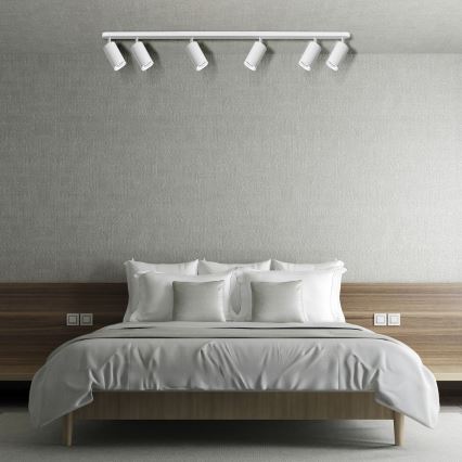 LED RGBW Stmievateľné kúpeľňové bodové svietidlo TURYN 6xGU10/6,5W/230V 2700-6500K Wi-Fi IP44 biela