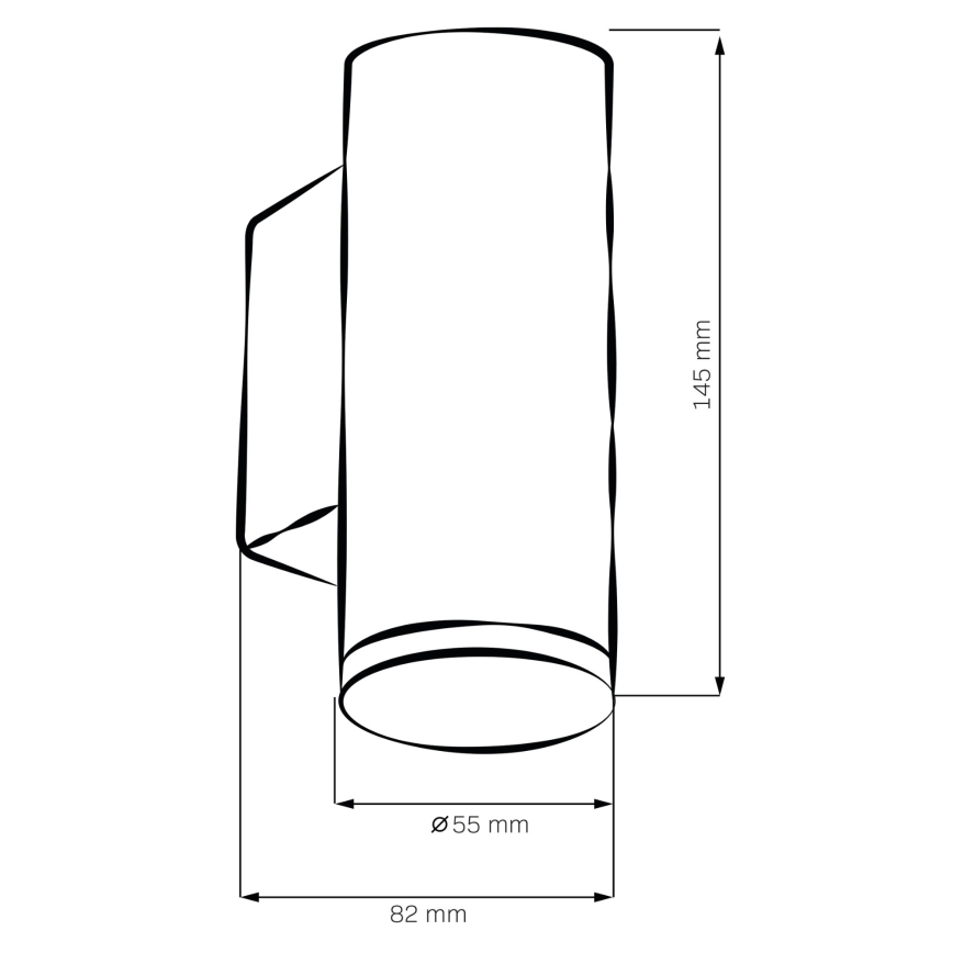 LED RGBW Stmievateľné kúpeľňové nástenné svietidlo TURYN 1xGU10/6,5W/230V 2700-6500K Wi-Fi IP44 čierna