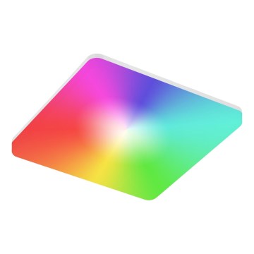 LED RGBW stmievateľné kúpeľňové stropné svietidlo LED/24W/230V 3000-6500K 33x33 cm IP54 biela Wi-Fi Tuya