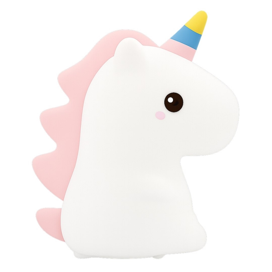 LED RGBW Stmievateľné nabíjacie dotykové detské nočné svetlo UNICORN LED/1W/5V 1200 mAh