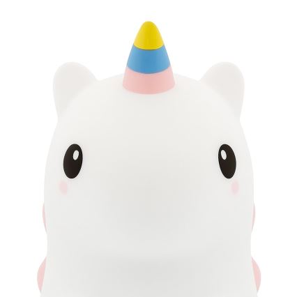 LED RGBW Stmievateľné nabíjacie dotykové detské nočné svetlo UNICORN LED/1W/5V 1200 mAh
