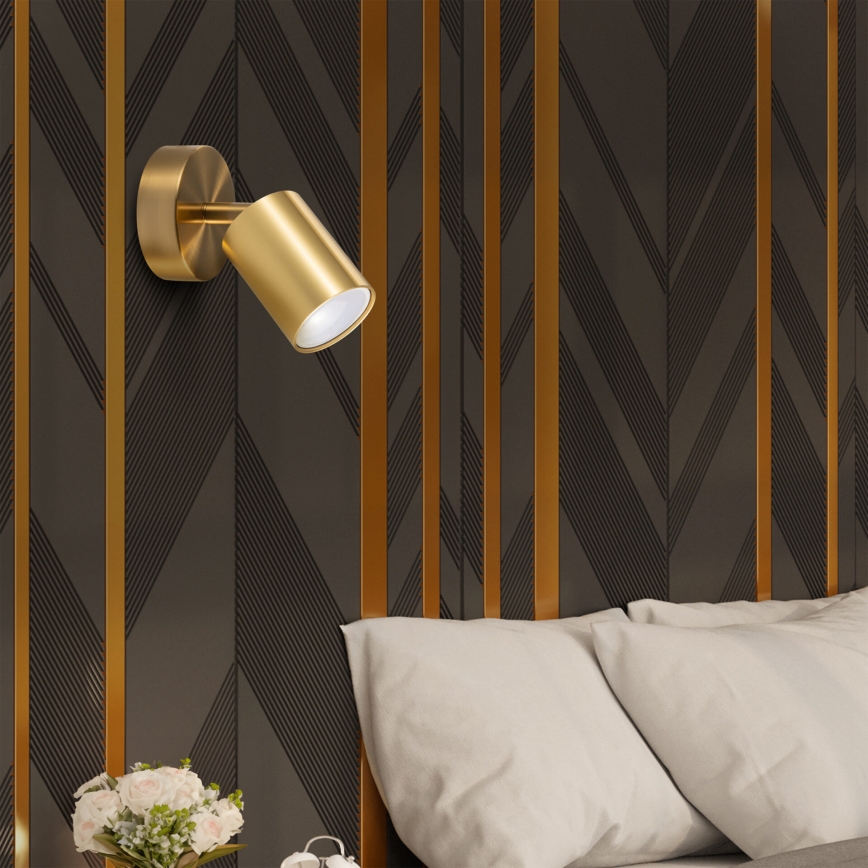 LED RGBW Stmievateľné nástenné bodové svietidlo GOLDI 1xGU10/6W/230V 3000K Wi-Fi zlatá