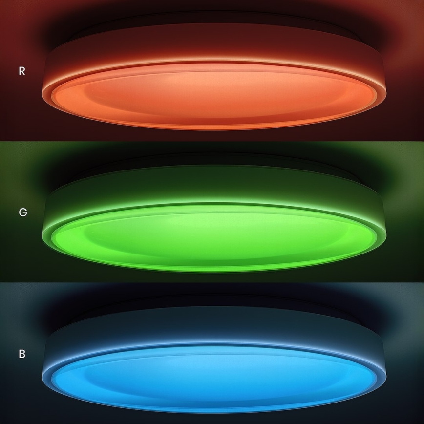 LED RGBW Stmievateľné stropné svietidlo MELO LED/36W/230V 3000-6000K pr. 39 cm biela + diaľkové ovládanie