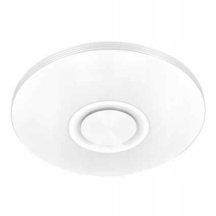 LED RGBW stmievateľné stropné svietidlo s reproduktorom LED/60W/230V 3000-6000K priemer 40 cm biele + diaľkové ovládanie