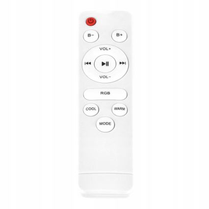 LED RGBW stmievateľné stropné svietidlo s reproduktorom LED/60W/230V 3000-6000K priemer 40 cm biele + diaľkové ovládanie